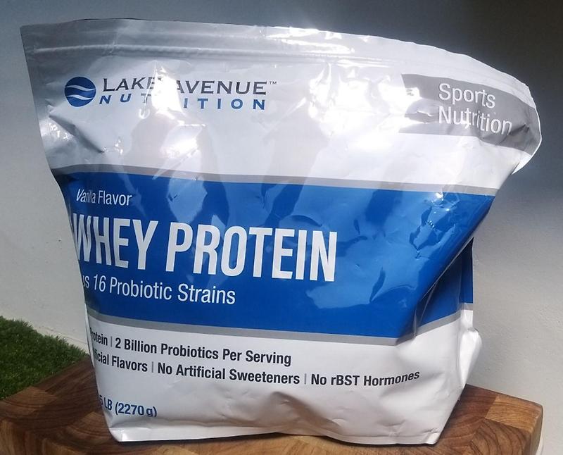 [저탄고지 단백질] Whey Protein - 단백질 파우더 - LAKE AVENUE NUTRITION (Vanilla Flavor) 운동 후 단백질