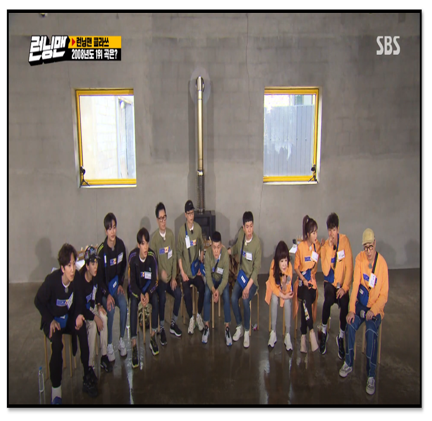 [지금이옷] 런닝맨 499회, 출연자 맨투맨 - '널디 -     에러 롱 슬리브 티셔츠 블랙'