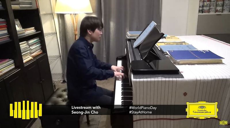 [월드피아노데이 도이치 그라모폰과 조성진 피아니스트의 사회적거리두기 유튜브 라이브스트리밍 리사이틀] #WorldPianoDay #StayAtHome #PianoMastersWorld