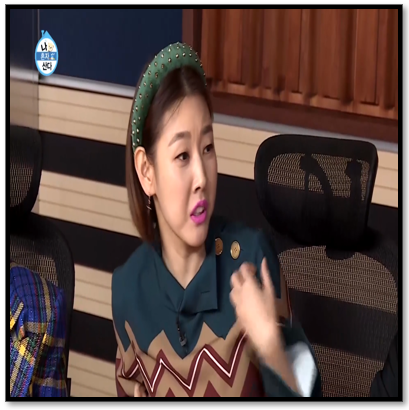 [지금이옷] 나혼자 산다 345회, 한혜진 기하학무늬 셋업 - '미스지컬렉션( miss gee collection) - 서울패션위크의 의상'