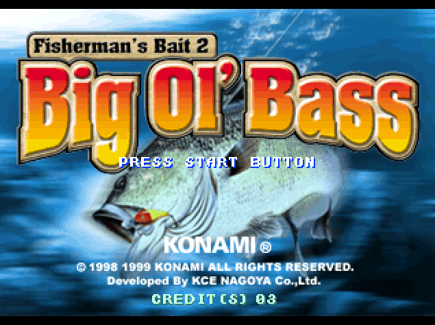 Konami - 피셔맨스 베이트 2 빅 올 배스 북미판 Fisherman's Bait 2 Big Ol' Bass USA (플레이 스테이션 - PS - iso 다운로드)