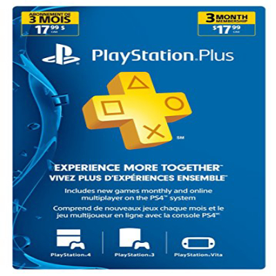 Sony - 3 Month Membership PSN Live Subscription Card for PS3/PS4/PSvita Sony-PS3
