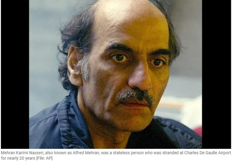 톰 행크스 영화 '터미널'의 실존 인물 18년간 살았던 파리 공항에서 사망 VIDEO: Iranian man who lived in Paris airport dies of natural causes