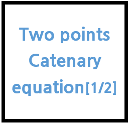Two points Catenary equation [1/2]