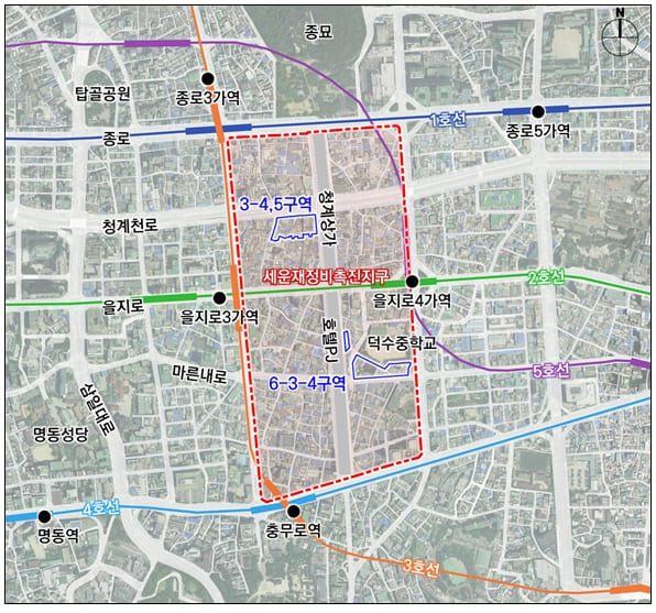 서울시, 세운재정비촉진지구(3-4·5, 6-3-4구역) 재정비 계획 결정 ㅣ 전농7구역,   재정비촉진계획 변경(안) 통과