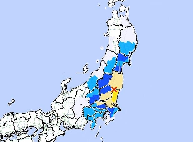 일본 후쿠시마현 규모 5.3 지진 발생
