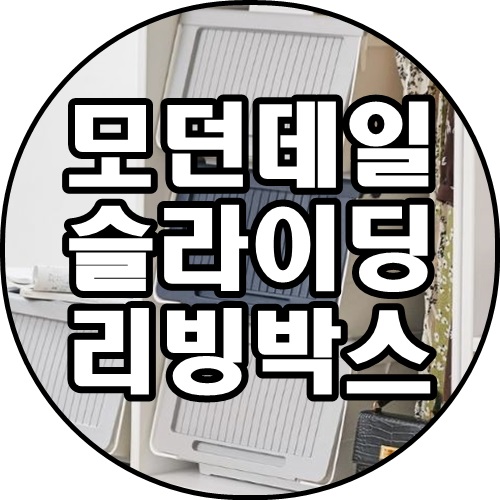 [쿠팡추천상품]모던데일 슬라이딩 리빙박스 3단(특대)