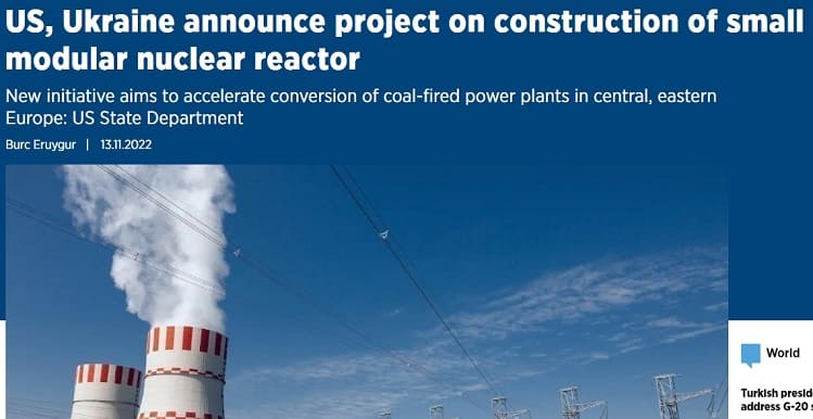 삼성물산, 미 주도 '소형모듈원자로(SMR) 프로젝트' 참여 선두에 나서나 US, Ukraine announce project on construction of small modular nuclear reactor