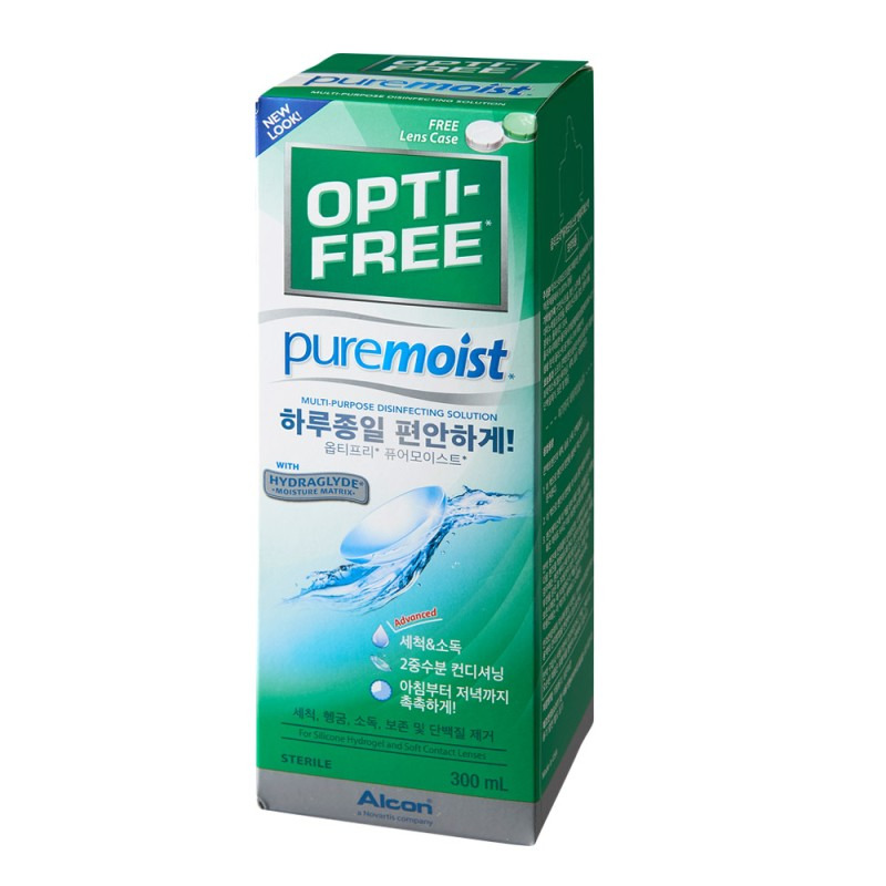 옵티프리퓨어모이스트 - 5가지 -옵티프리 퓨어 모이스트 렌즈 보존액, 300ml, 1개