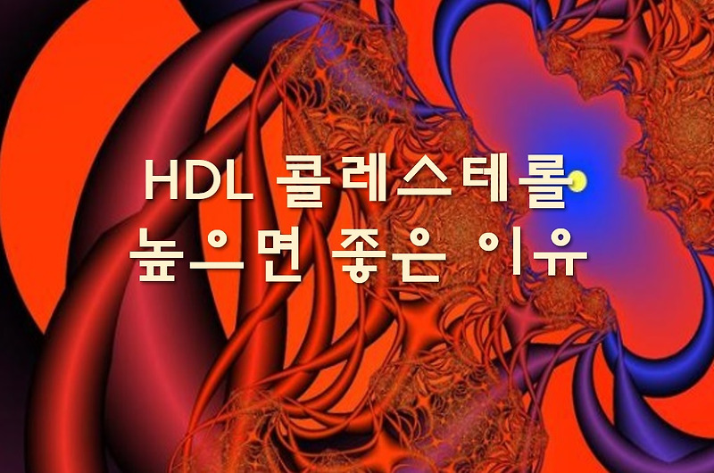 HDL 콜레스테롤 높으면 좋은 이유와 정상수치
