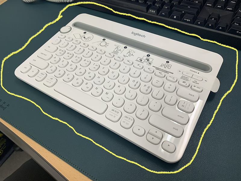 [로지텍 블루투스 키보드] K480 사용기