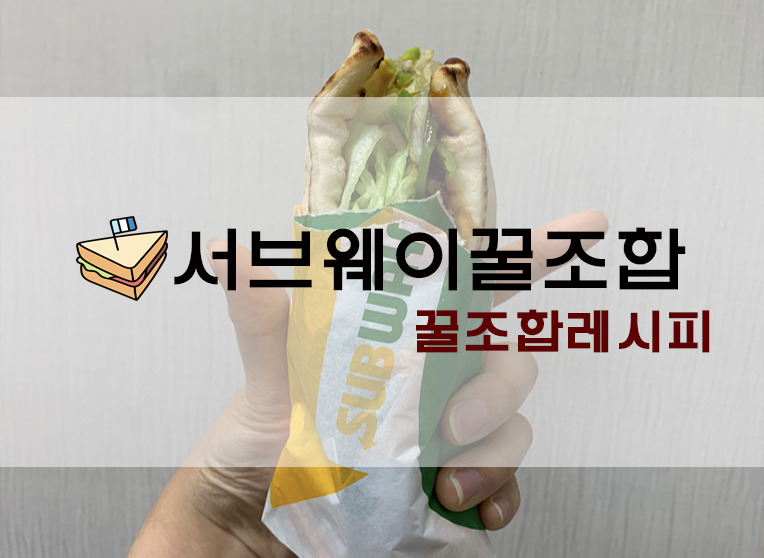 [정보] 서브웨이 꿀조합 (+ 서브웨이 빵, 소스 종류/스테이크앤치즈,에그마요 꿀조합  등)