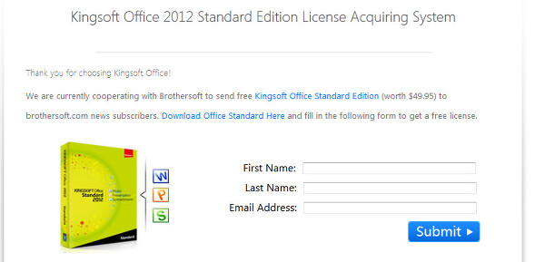 오피스 프로그램-Kingsoft Office 2012 Standard Edition 프로모션