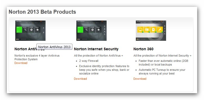 노턴 2013 베타(Norton 2013 Beta) 서비스 시작!