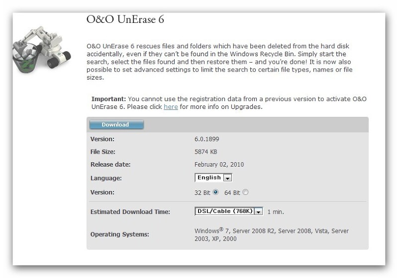 유료 파일 삭제 복구 프로그램 O&O UnErase 6 이벤트!