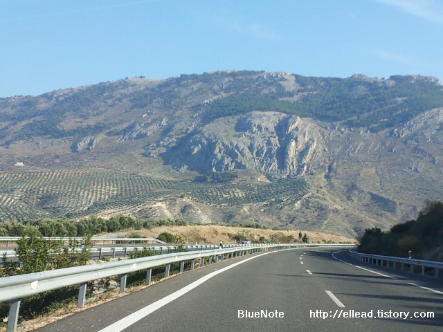 <스페인 자동차 여헁> 톨레도에서 그라나다 가는 길 : 햇볕, 바람, 고속도로변 한적한 카페테리아