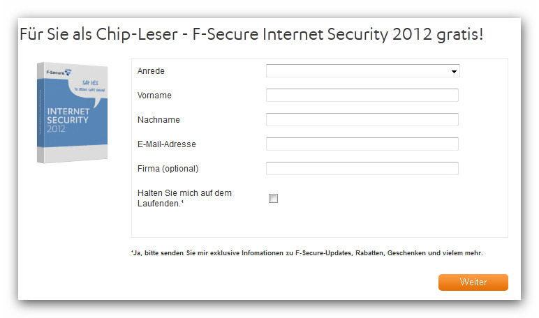 에프시큐어 인터넷 시큐리티 2012(F-Secure Internet Security 2012) 2012월11월30일까지 사용할수 있는 라이센스 이벤트