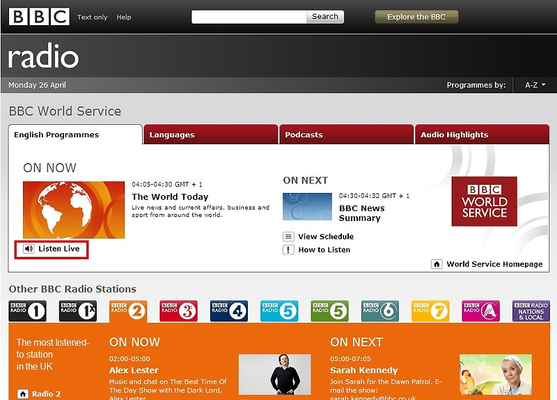 <영어라디오> BBC 라디오 듣는 방법 2가지 / 즐겨찾기와 BBC 위젯 설치