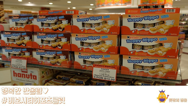 [싱가포르여행] 비보시티에서 구입할 수 있는 히포초콜릿 캔디 엠파이어