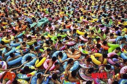 중국의 여름 물놀이 클라스