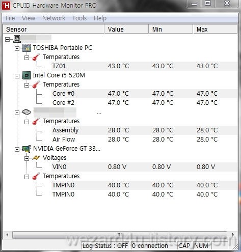 컴퓨터 온도 측정,노트북 온도 측정 프로그램-HWMonitor Pro