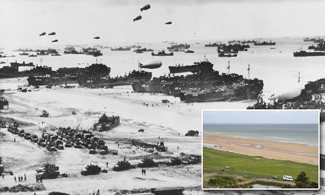 '전쟁과 평화', 70년이 지난 노르망디의 과거와 현재 그자리의 모습은? The incredible photographs that contrast the horror of the D-Day..