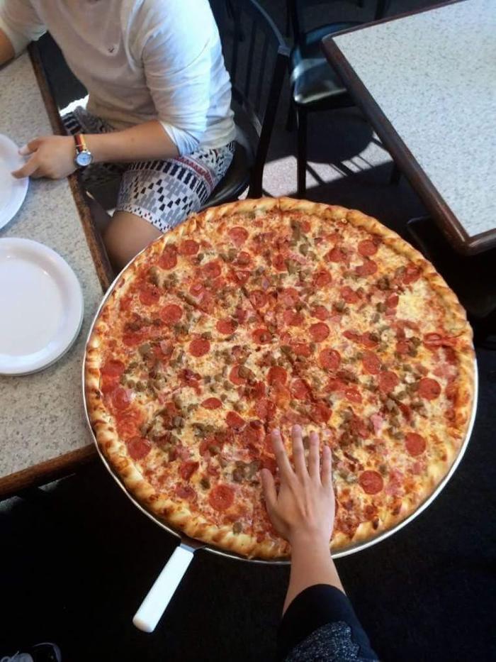 흔한 미국의 피자 크기 클라스