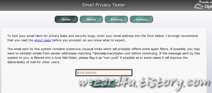 자신의 이메일 계정 테스트를 통한 개인정보 보호 하기-Email Privacy Tester