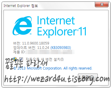 Internet Explorer(인터넷 익스플러워)보안 강화 방법