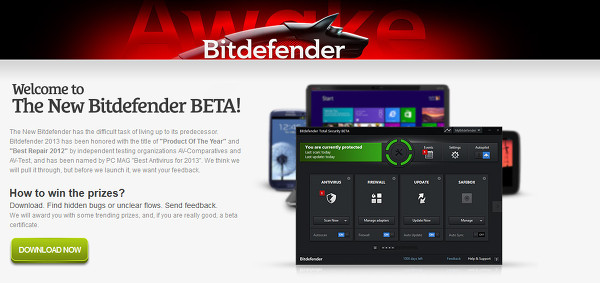 컴퓨터 백신프로그램(안티바이러스 프로그램)-Bitdefender Pre BETA