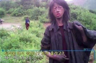 북한 꽃제비 실체. 
