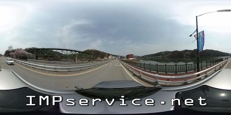 안동 월영교에서 안동댐 가는길 360도 카메라 영상