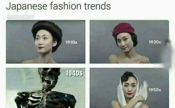 일본여성들의 시대별 패션 스타일