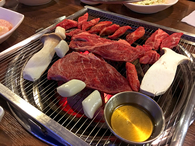 부천역 고기집 남부역 우한판에서 가족외식