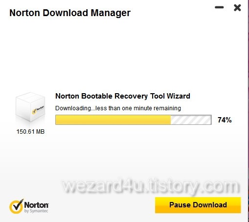 노턴 사용자를 위한 응급복구디스크를 만들어주는 Norton Bootable Recovery Tool(NBRT)