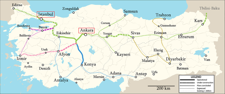 중국 해외 첫 수주 '터키 고속철 건설사업' 준공