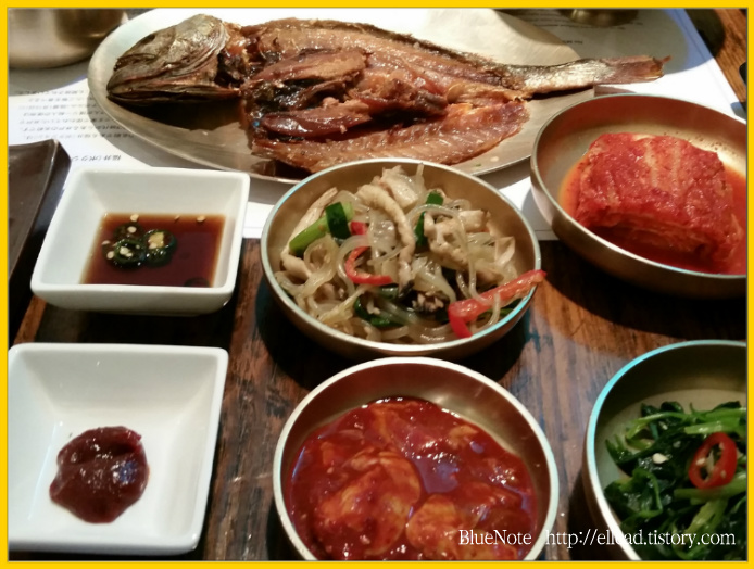 <삼청동 맛집> 복정식당 : 보리굴비정식, 굴전, 멍게 비빔밥