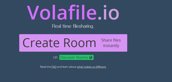 채팅을 하면서 파일을 공유할수 있는 volafile.io