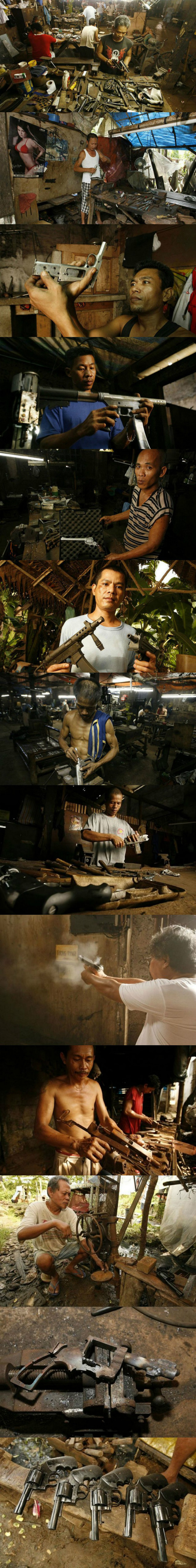 필리핀의 사제 총기 공장