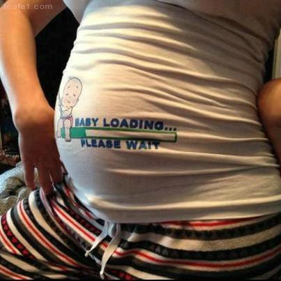 아이디어가 돋보이는 임산부 티셔츠