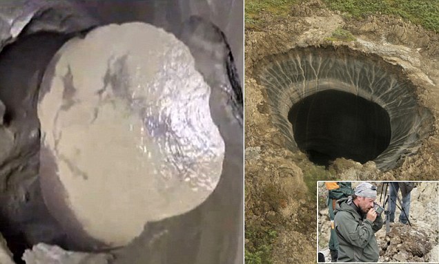 러시아 시베리아에 갑자기 생긴 거대한 구멍 Take a trip inside the mysterious Siberian hole VIDEO