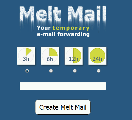 스팸메일으로부터 자유로워질수 있게 도와주는 일회용 이메일-Melt Mail