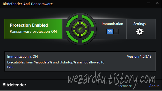 랜섬웨어 감염을 예방해주는 보조 보안 프로그램-Bitdefender Anti Ransomware