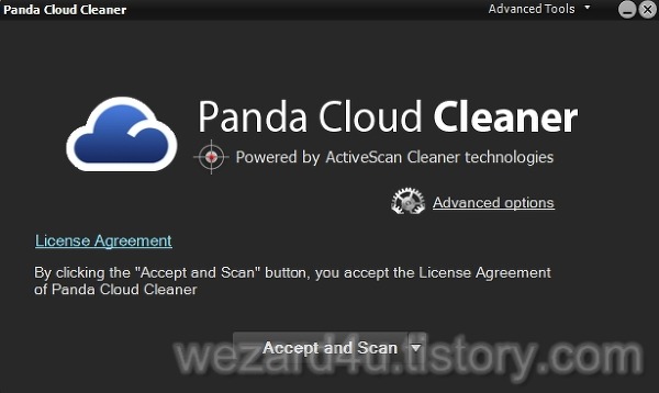 수동 악성코드 검사 도구-Panda Cloud Cleaner