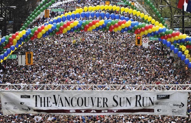 캐나다 밴쿠버 최대 마라톤 행사 Sun Run