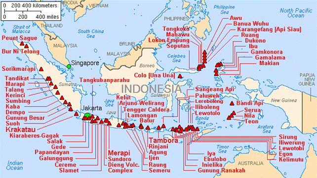 인도네시아의 빈번한 화산폭발, 여행가도 될까요?