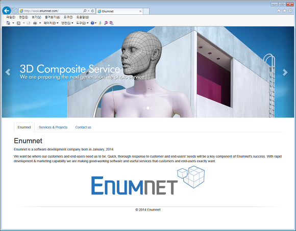 Enumnet.com Homepage Open