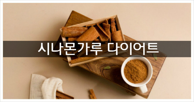 김동현의 시나몬가루 다이어트