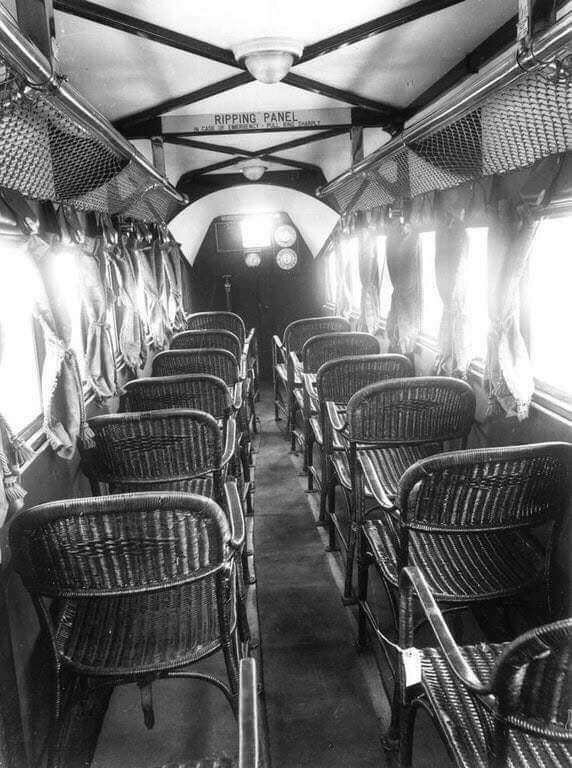 1930년대 비행기 내부