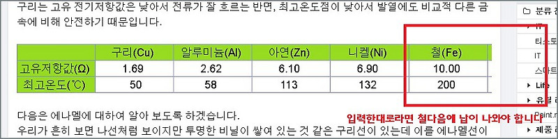 티스토리 표만들기에 의해 만들어진 표 잘리는 현상 해결 방법